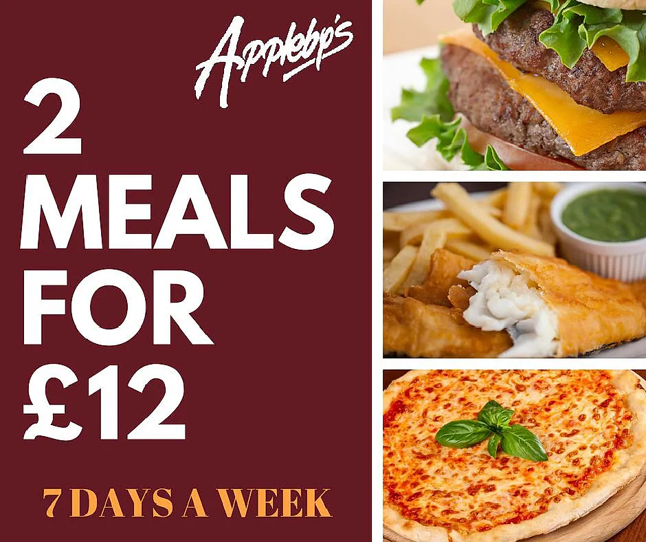 2 meals for £12